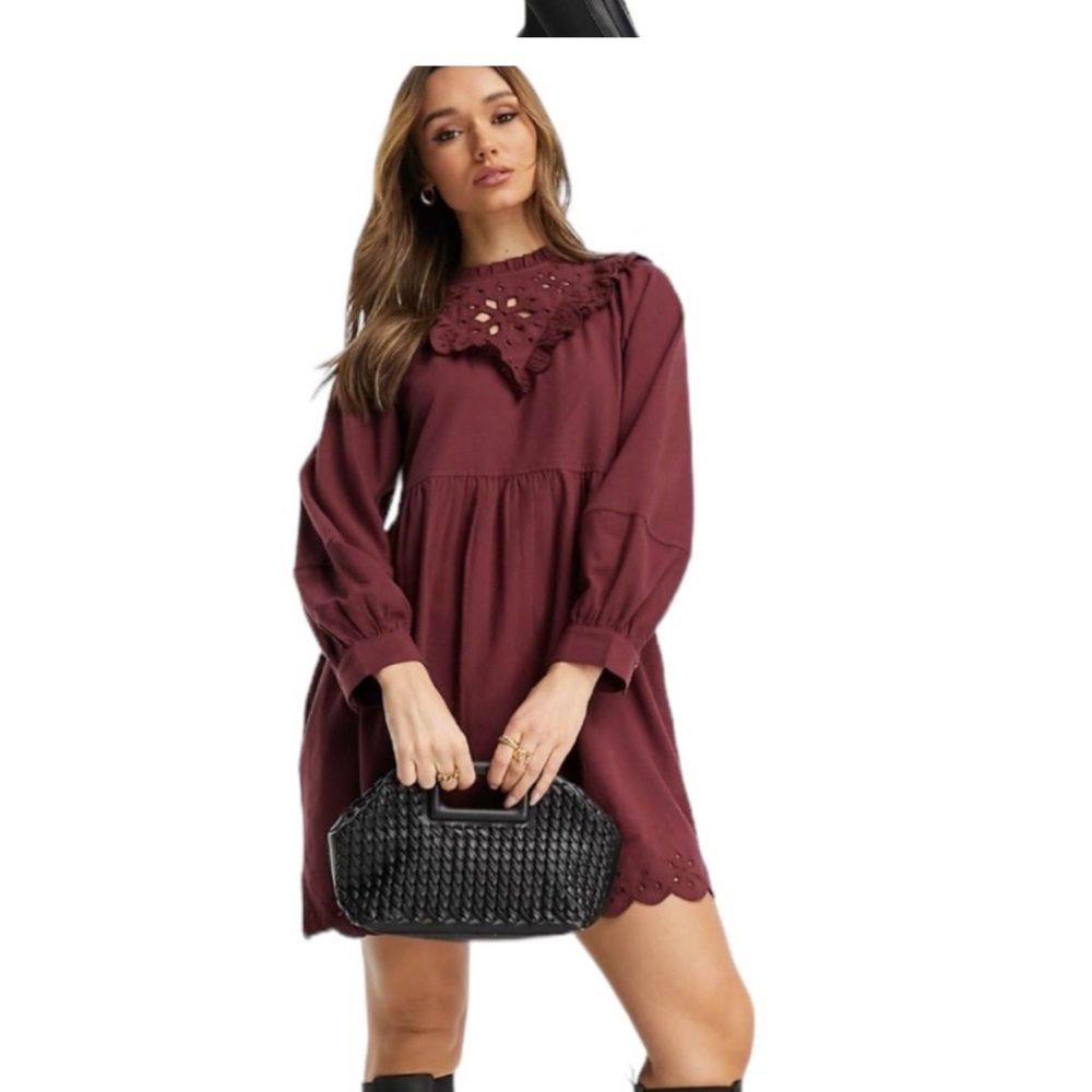 Madewell Size S Ruffled
Flannel Mini Dress